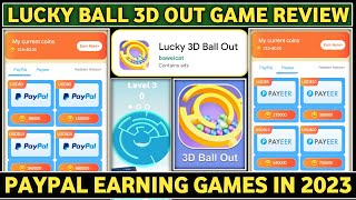 Lucky 3D Ball Out App Review॥New Paypal Earning Games 2023॥Lucky 3D Ball Out Game Review screenshot 2