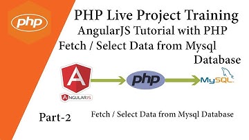 PHP Live Project Training 💡 AngularJS Tutorial with PHP 💡 Fetch / Select Data from Mysql Database 🔥
