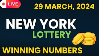 New York Midday Lottery Results For - 29 Mar, 2024 - Numbers - Win 4 - Take 5 - NY Lotto - Powerball