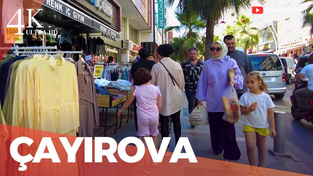 4K Çayırova Kocaeli Şehir Merkezinde Yürüyüş Turu | Türkiye 2025