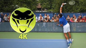 Novak Djokovic EXPLOSIVE Serve in Slow Motion 4K – Pro Tennis Training