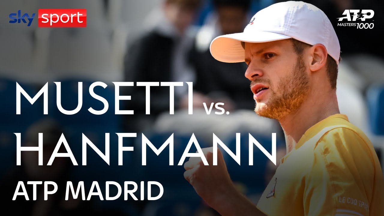 ATP Madrid, Musetti eliminato dal tedesco Hanfmann