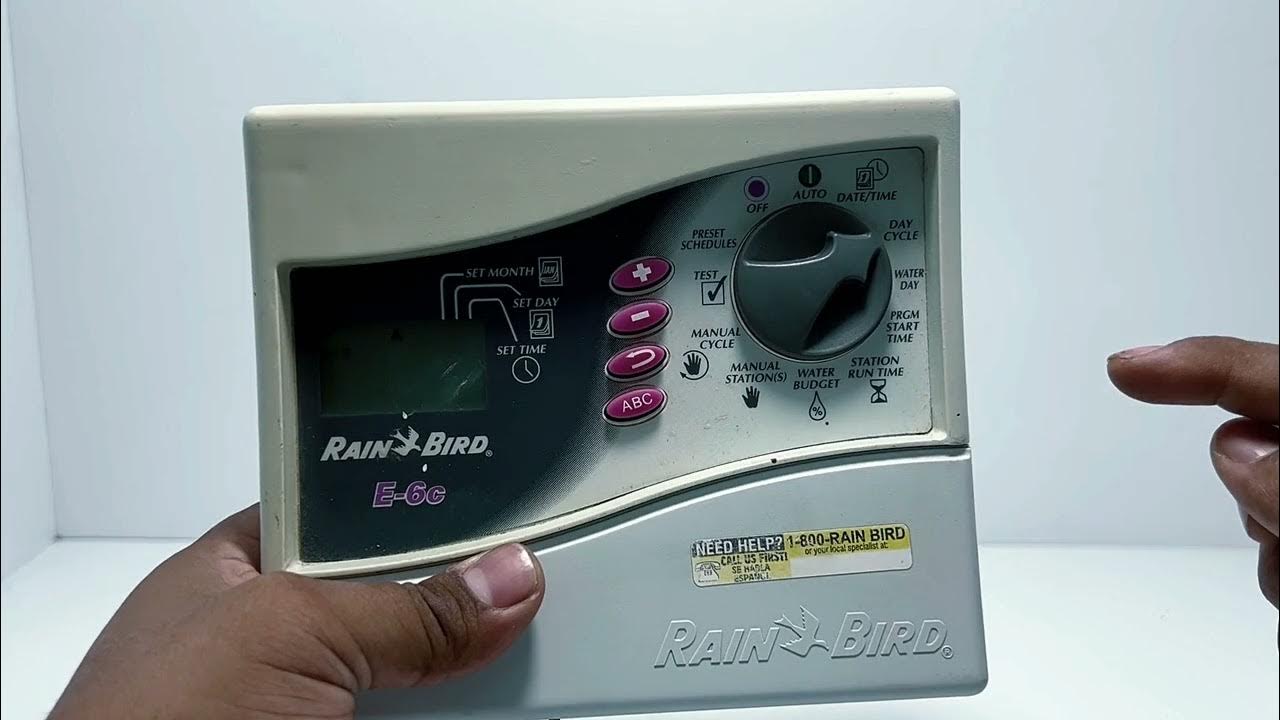 Programaci n de control rain bird e 6c youtube