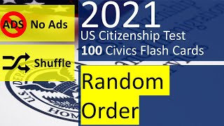2021 Citizenship Test 100 Question Version Random Order