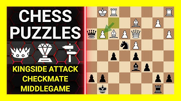 Chess Puzzles to Practice. Themes: Kingside attack, Checkmate, Middlegame. Learn Chess