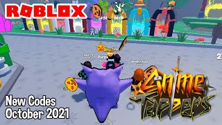 Roblox Anime Tappers New Codes October 2021