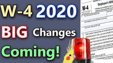 Major W-4 Changes Coming! (W-4 2020 Explained & Privacy Concerns)  (W-4 Tax Form 2020)