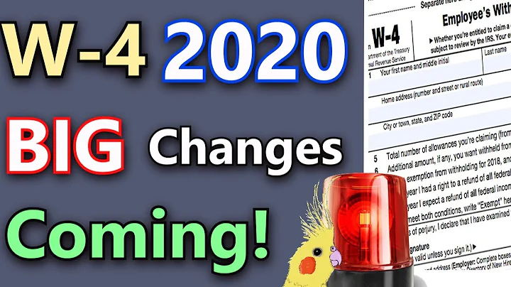 Major W-4 Changes Coming! (W-4 2020 Explained & Pr...