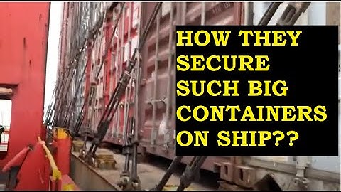 That’s is How Container Are Secured On Merchant Ship | Container Securing Arrangement