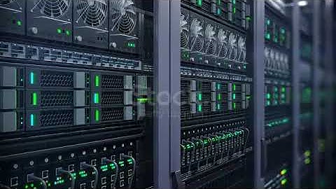 Cryptocurrency Mining Machine stock video