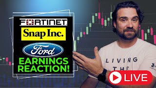 Live Stock Market Earnings Reaction! Fortinet Stock, Ford Stock, Snap Stock