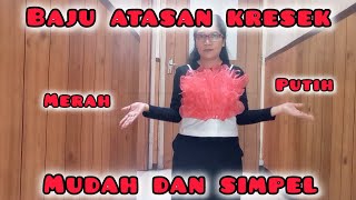 How to make clothes from red and white plastic bags, easy and simple