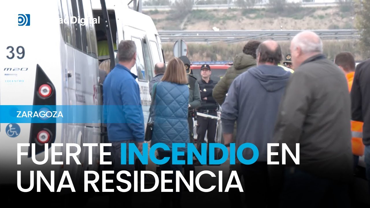 Mueren diez personas en un incendio en una residencia en Zaragoza