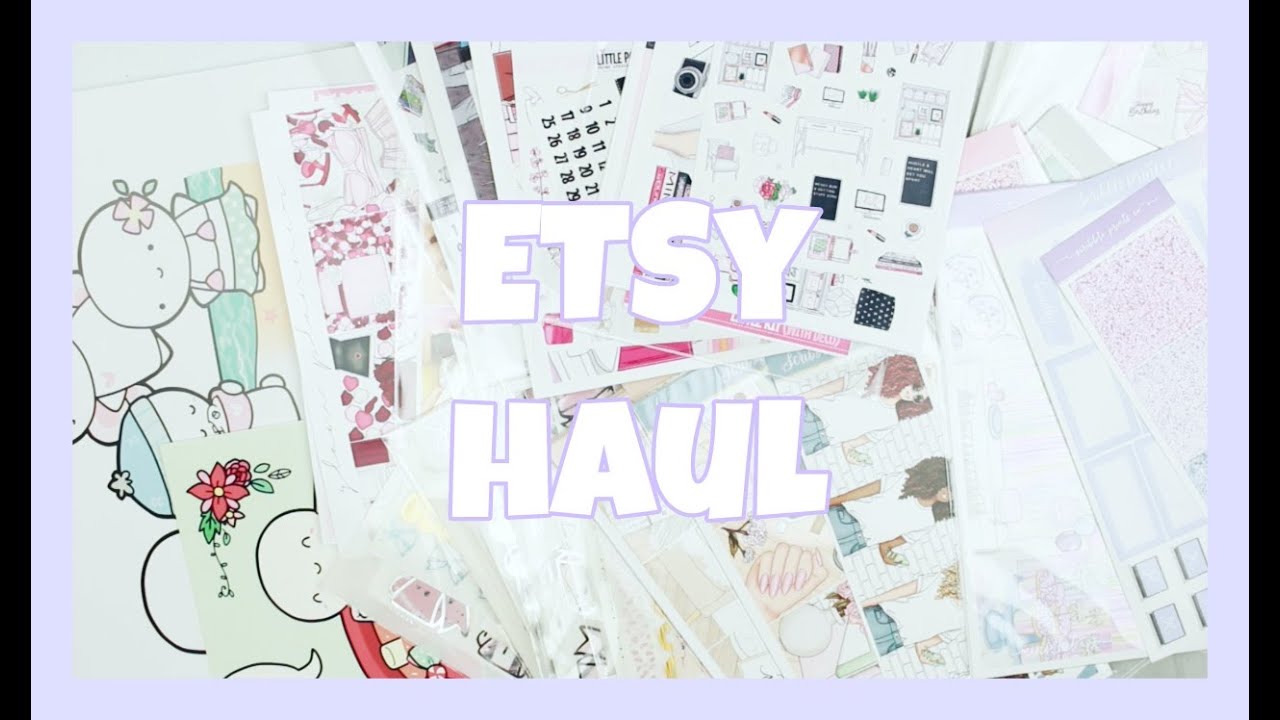 Etsy Sticker Haul YouTube