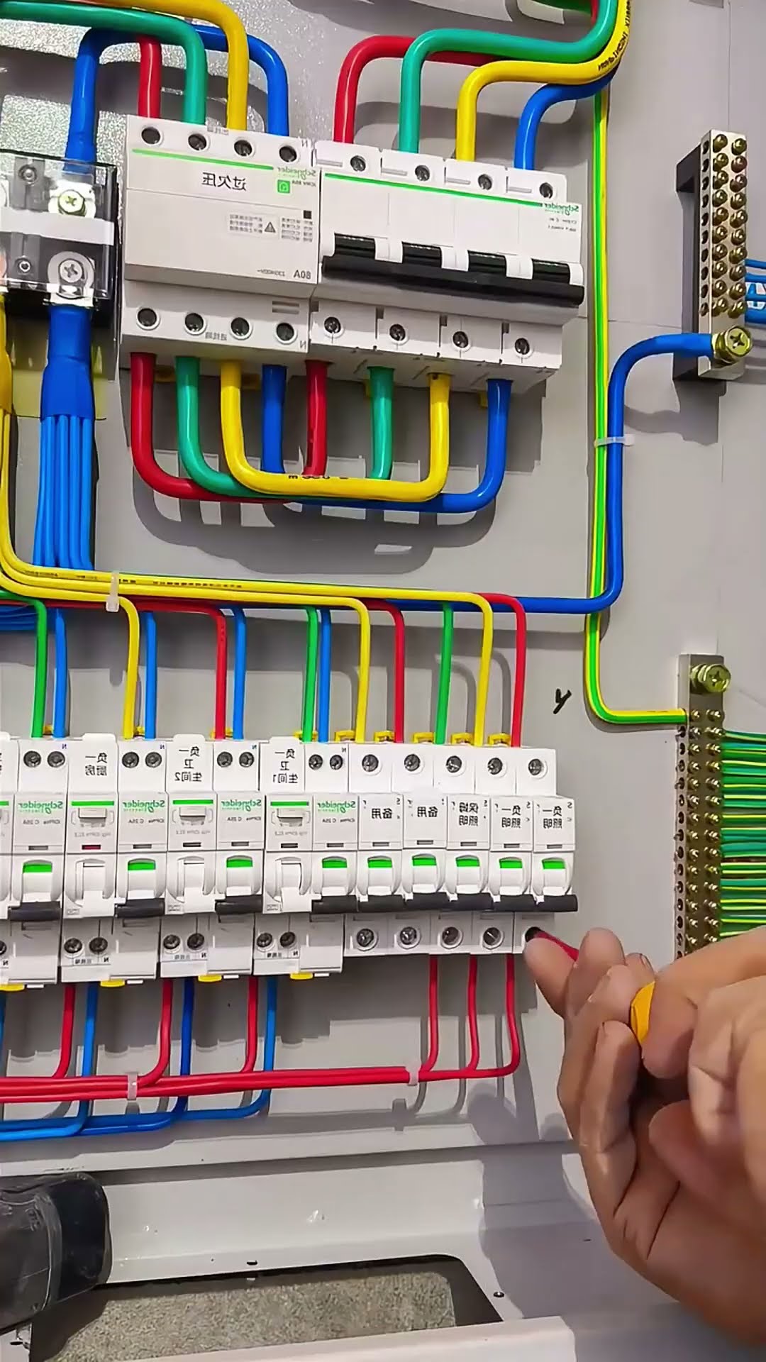 Wiring process of the distribution box