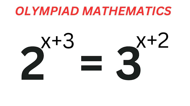 A Nice Math Olympiad Question  2^x+3=3^x+2 | Quick Trick!!!