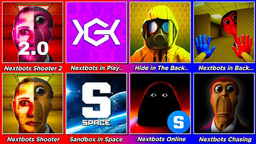 Nextbots in Playground Mod Update V2.3.3,Nextbots Shooter 2.0,Hide in The Backroom, Nextbots in..