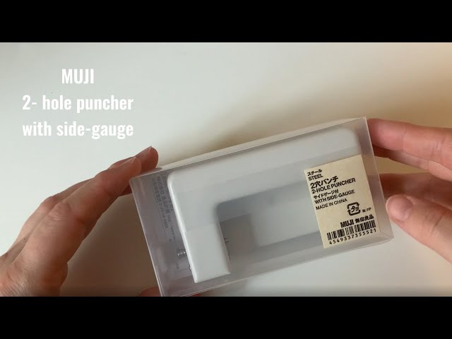 MUJI unboxing: 2-hole puncher (no music) 