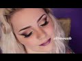 Gold  purple glam smokey cat eye tutorial  shlemonade