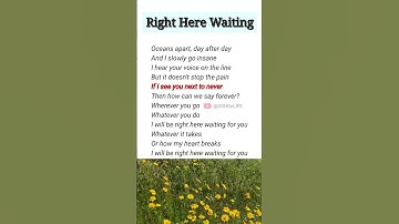 Thumbnail of Right Here Waiting | Richard Marx