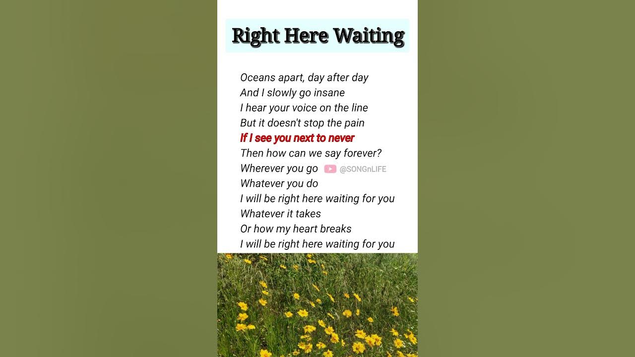 Right Here Waiting | Richard Marx