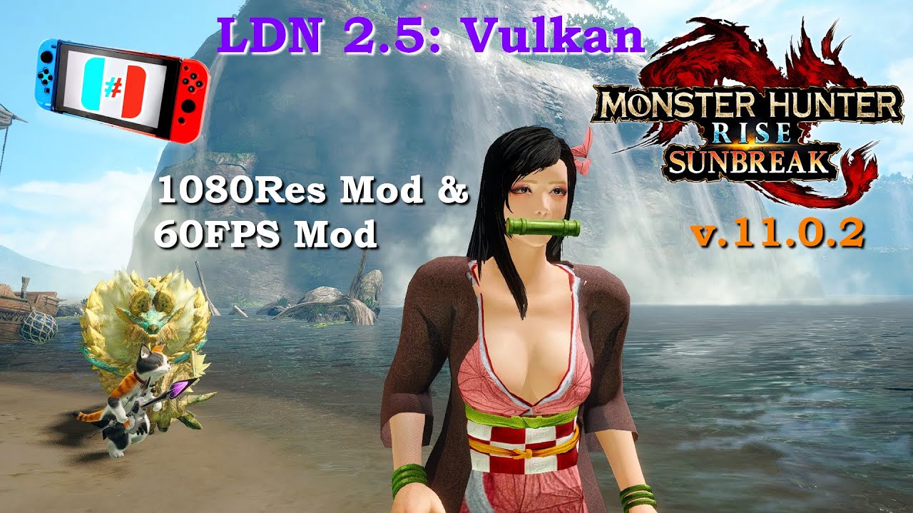 Monster Hunter Rise v 3.9.1 { 60FPS Mod }, Ryujinx PR