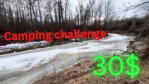 30$ Walmart tarp challenge (No tent/no sleeping bag)