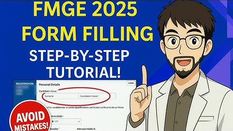 Step-by-Step Guide to Fill FMGE 2025 Application Form| #fmge2025#fmge