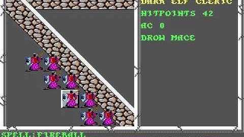 Curse of the Azure Bonds - Party vs. Dark Elf Clerics