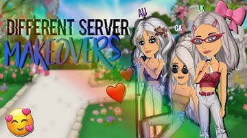 DIFFERENT SERVER ACCOUNTS MAKEOVER | M3lli Msp
