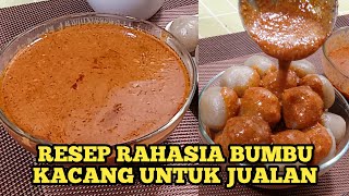 RESEP RAHASIA MEMBUAT BUMBU KACANG YANG ENAK UNTUK JUALAN CILOK