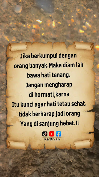 kunci agar hati tetap sehat #katakataindah #katabijak #musicai