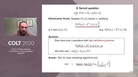 High probability guarantees for stochastic convex optimization