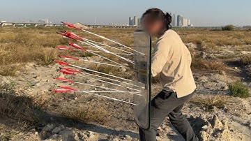 What arrowheads can a 70 lb compound bow use to pierce a riot shield?