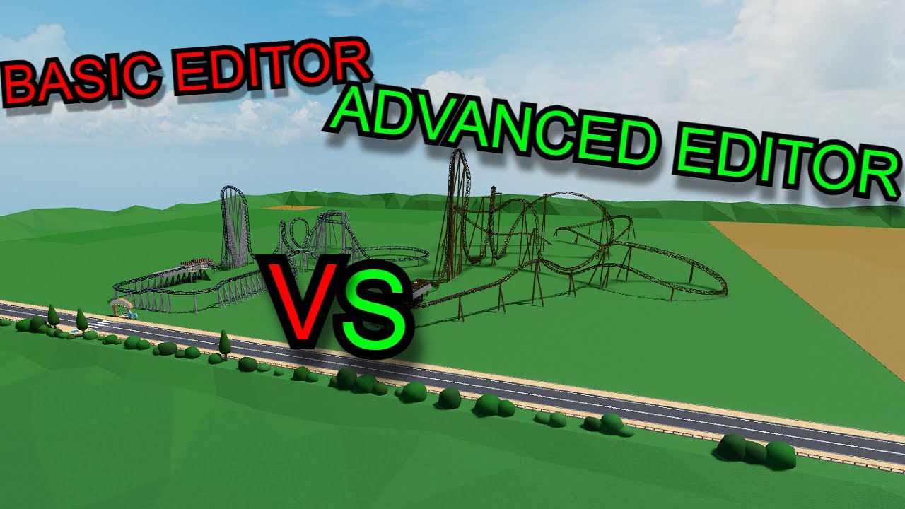 Building the BEYOND VERTICAL DROP COASTER in the BASIC editor VS the ...