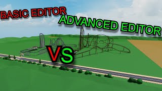 Building the BEYOND VERTICAL DROP COASTER in the BASIC editor VS the ADVANCED editor | Roblox TPT2