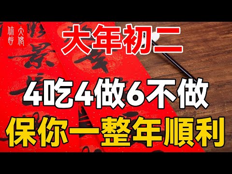 大年初二，謹記4吃4做6不做！保你一年順順利利，日子越過越紅火！#大佬你好啊