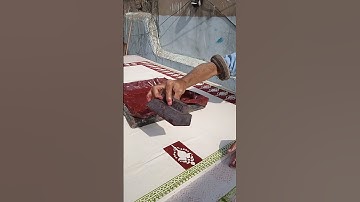 Wooden block printing on fabric, Karachi, Pakistan