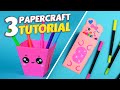 3 diy paper craft ideas  handmade papercraft tutorial