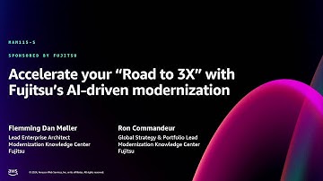 AWS re:Invent 2024 - Accelerate your "Road to 3X" with Fujitsu’s AI-driven modernization  (MAM115)