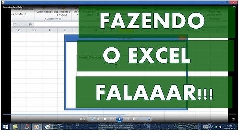 Fazendo o Excel falar - Dicas e Truques VBA