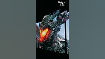 Indoor curved screen naked eye 3D effect