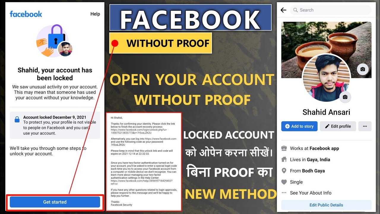 Facebook Account Locked How To Unlock Confirm Your Identity Facebook How to unlock Facebook