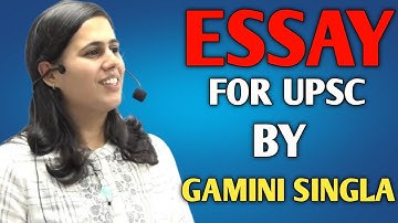 Essay for upsc by Upsc Topper Gamini singla!!#upsc #ias #iastopper