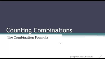 The Combination Formula