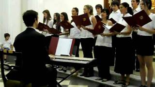 Video thumbnail of "Concierto de coros Presentación Secundaria Ven sube a la montaña"
