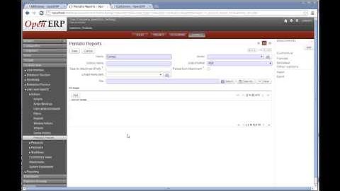 3) OpenERP / Pentaho - Upload and Run Object Based Report