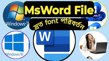 Write Bangla and English at a time in MS Word  Change font using keyboard shortcuts in MS Word 2024