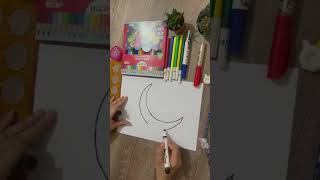 رسم رمضان - رسم هلال رمضان - رسمة هلال رمضان للاطفال - طريقة رسم هلال رمضان - رسومات رمضان سهله جدا