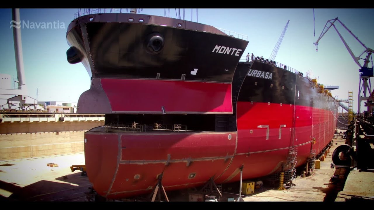 NAVANTIA Puerto Real: Time-lapse construcción SUEZMAX 'Monte Urbasa'
